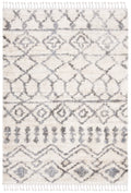 Cream/Grey 6' x 9' Shag Area Rug K3726