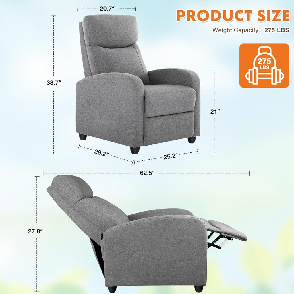 Recliner Chair PU Leather Recliner Sofa B240482
