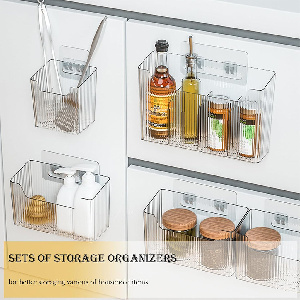 Clear Plastic Stackable Cabinet Door Organizer C30128