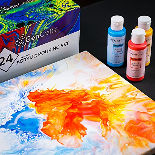12 Colors 2 oz Acrylic Pouring Paint K891581