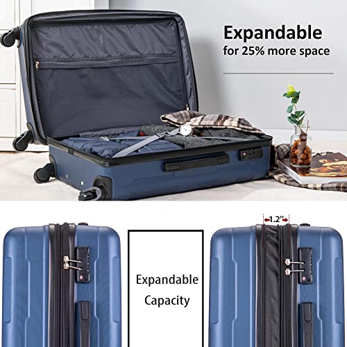 2 Piece Expandable ABS Hard Shell Luggage Set with TSA Lock, 20in+28in, Green S575917
