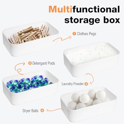 Large Capacity 7.5Lb Laundry Powder Container (Grey) Z739