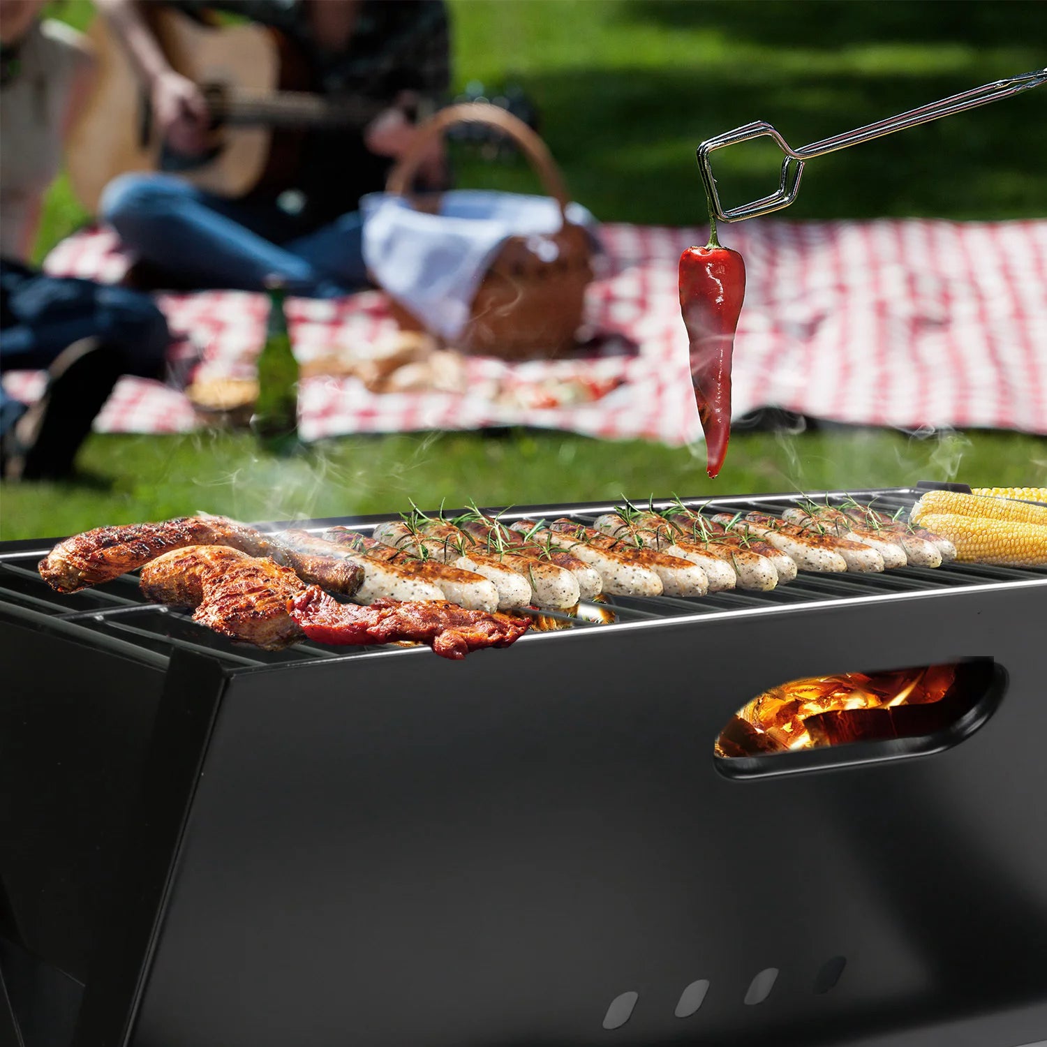 Portable Charcoal BBQ Grill Y596