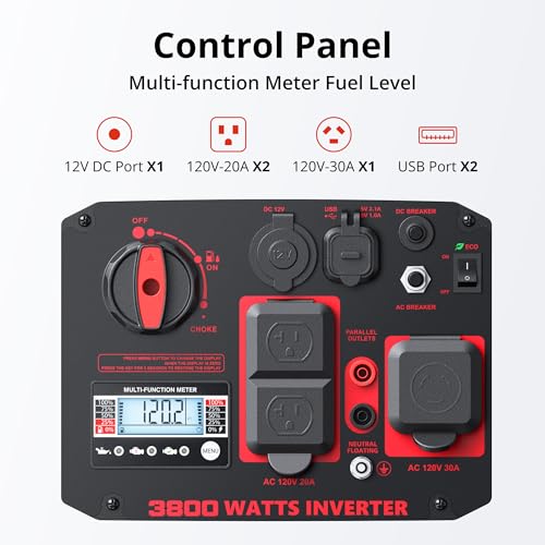 2500-Watt Gas Powered Portable Inverter Generator with CO Sensor L8411
