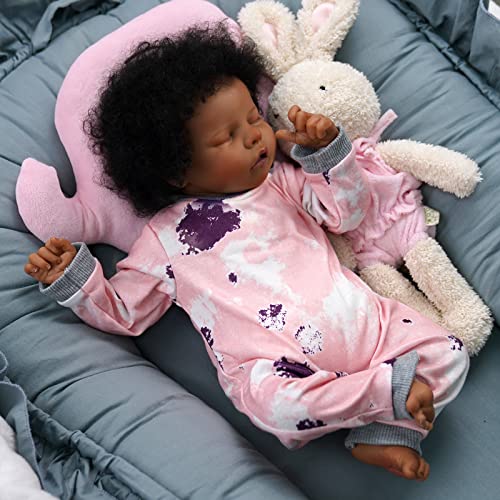 17Inch Black Reborn Baby Doll with Cloth Body R13810