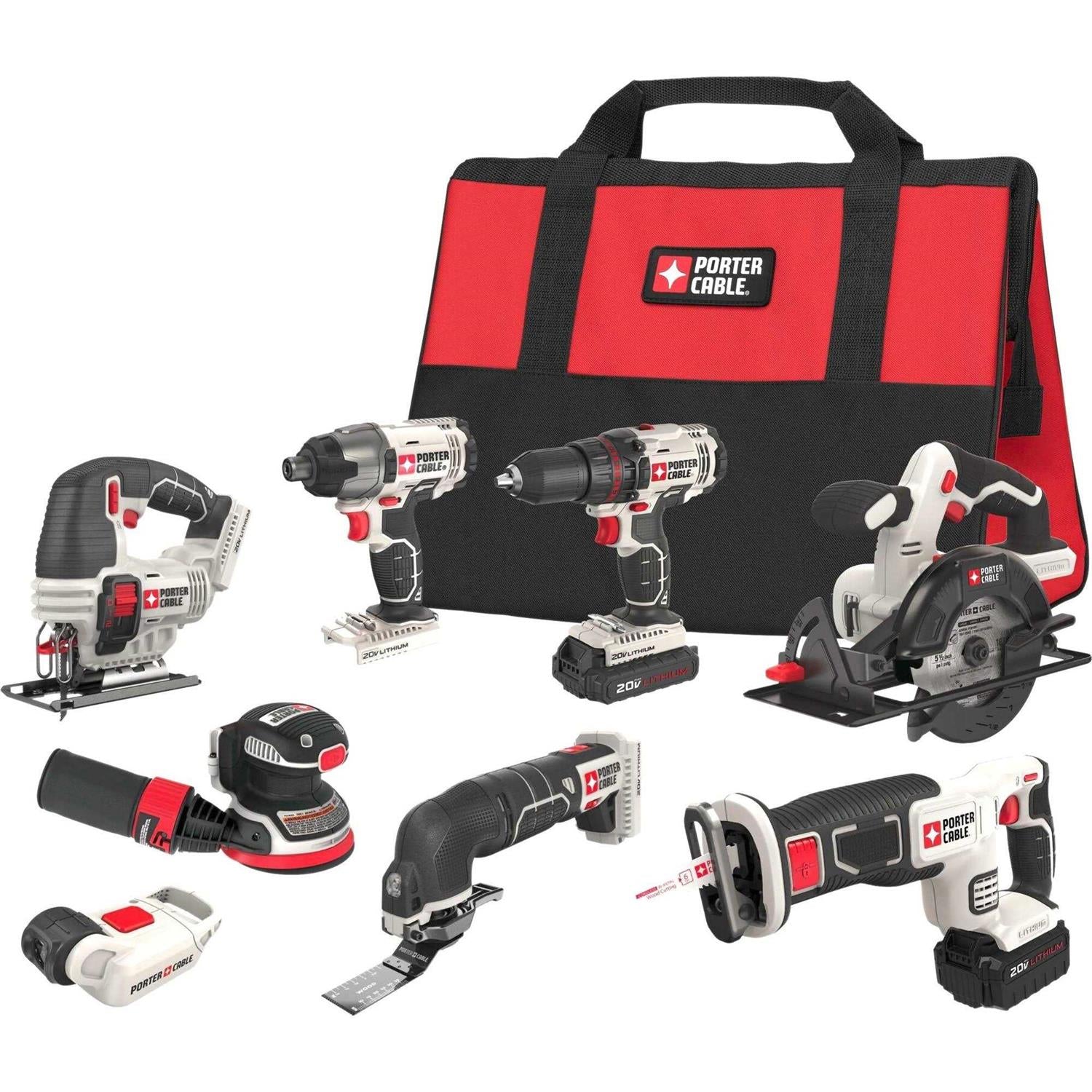 20V Max Lithium Ion 8-Tool Combo Kit K276183