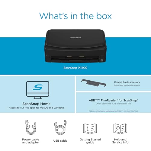 Black Color Document Scanner with Auto Document Feeder O8412