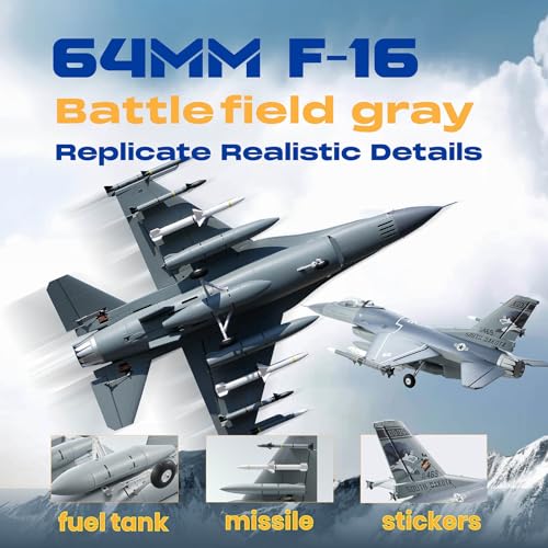 64mm EDF Jet Remote Control Airplane Battlefield Gray PNP G96493