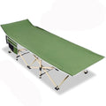 Portable Folding Camp Cot with 2 Side Pockets Y784