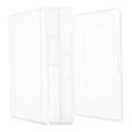 Clear White 4 Pcs Storage Basket with Lids Z87473