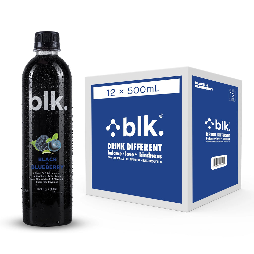 Black & Blueberry Fulvic Enriched Mineral Bottled Water 16.9oz (12 Pack) G7249