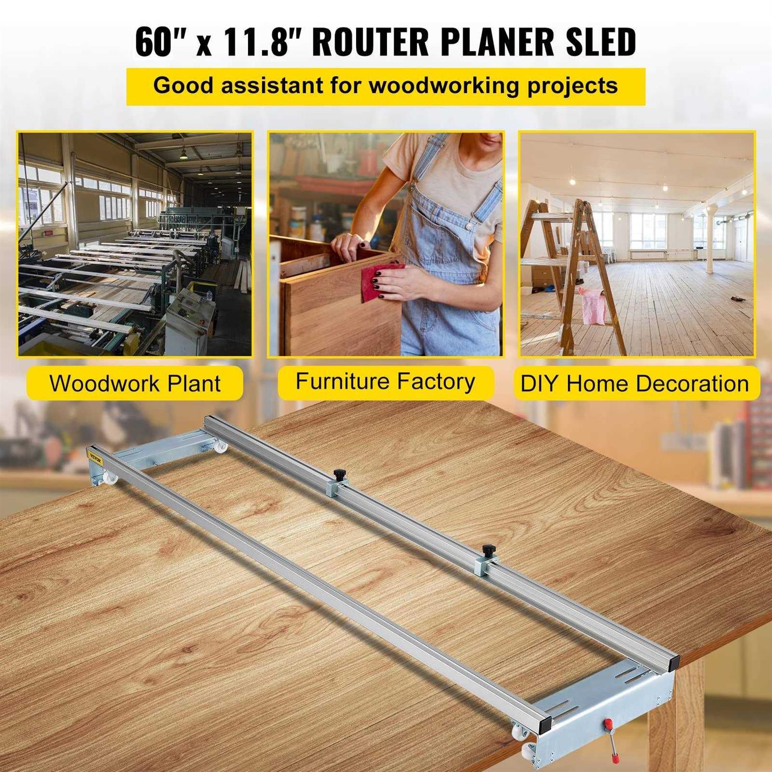 60 inches Slab Guide Jig for Woodworking R809