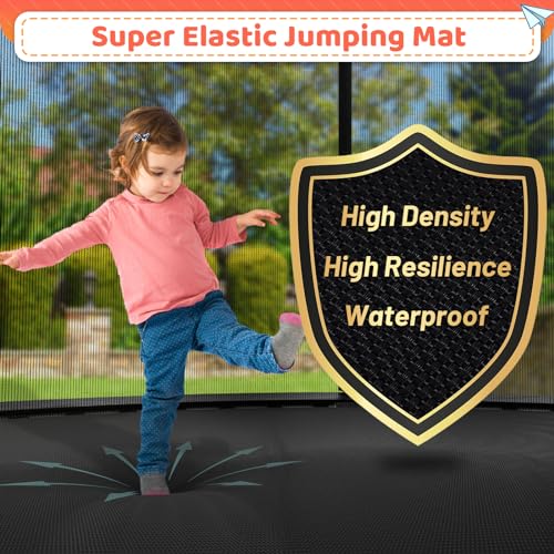 12FT 14FT 16FT Outdoor Trampoline with Ladder & Safety Net S646