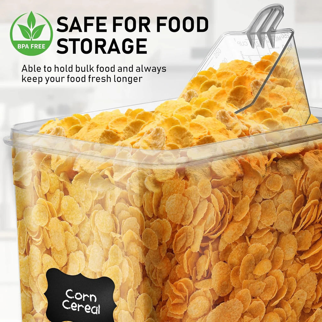 2PCS Extra Large Airtight Clear Plastic 8.5L Storage Containers with Lids K148936