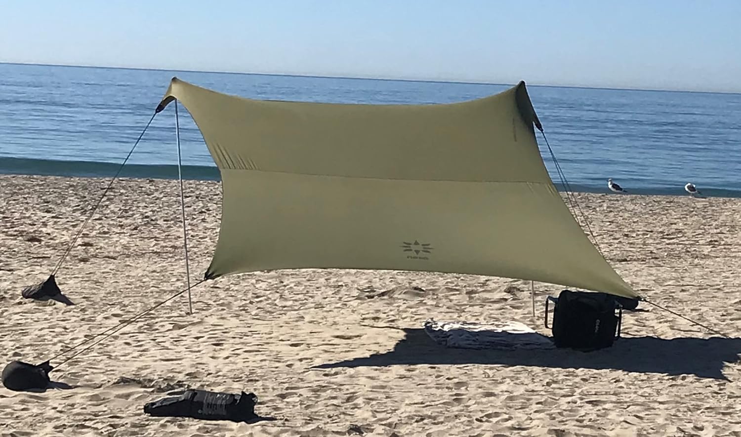 Beach Tent with Sand Anchor, Portable Canopy Sunshade - 7' x 7' W7340