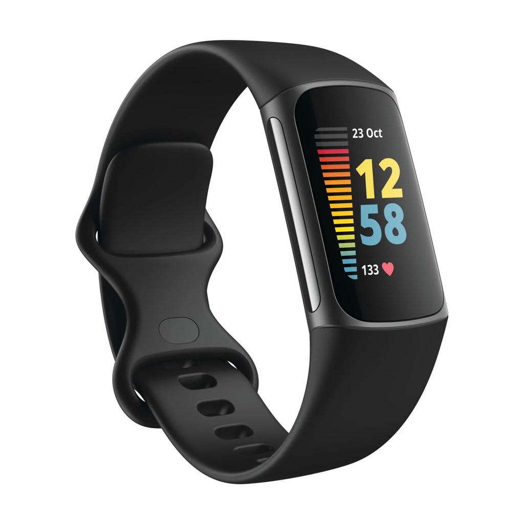 Black/Graphite Stainless Steel Fitness Tracker Z52037