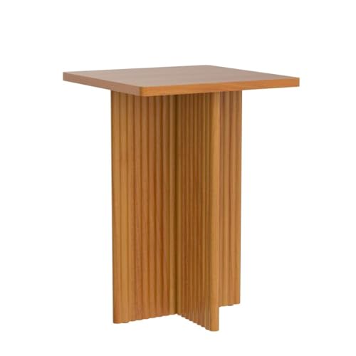 White Solid Wood Accent Side Table R47631