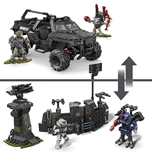 303 Piece UNSC Razorback Blitz Vehicle Building Toy Set with 4 Micro Action Figures F2360