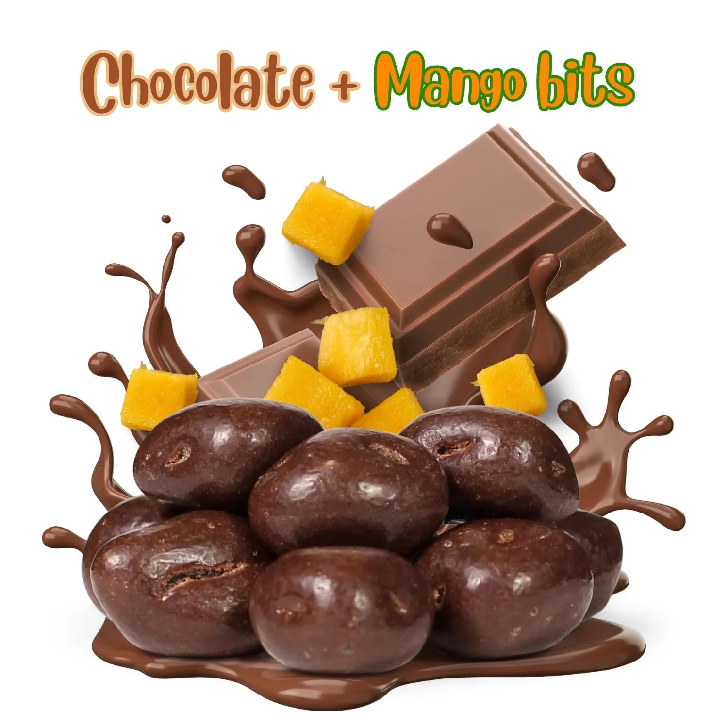 Milk Chocolate Covered Dried Mango 5 Lbs Bulk Bag O33403