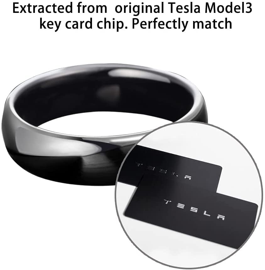 Black Ceramic RFID Smart Ring L44236
