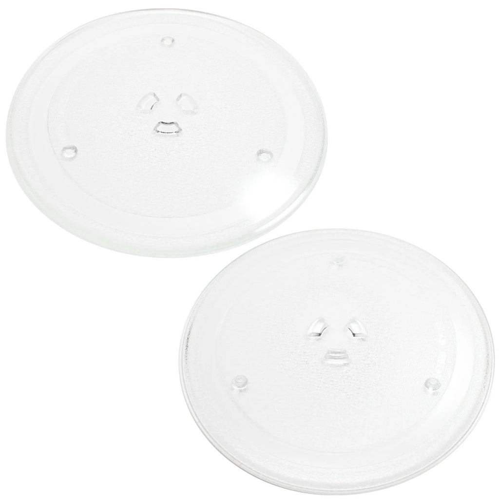 2-Pack Replacement Microwave Glass Turntable Tray 10" T407507