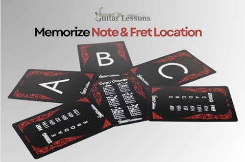 54-Card Guitar Flash Cards C968