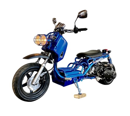50cc Stretched Scooter Automatic Transmission Wide 205/30-12 Rear Tire Street Legal Moped H293