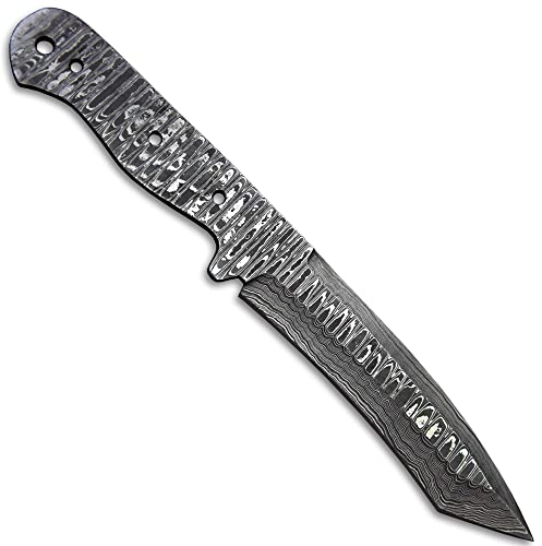 Damascus Steel Tanto Hunting Knife Blade Billet Z746