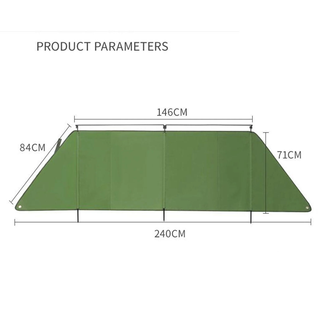 Folding Green Windproof Windscreen U2683