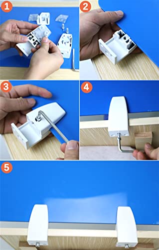 White 12x20 Acrylic Desk Divider with Clips J876141