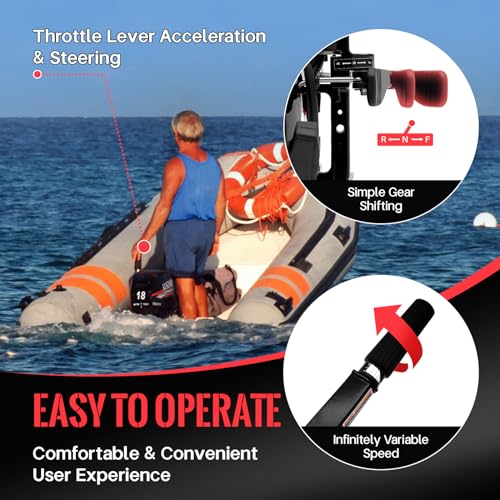 Outboard Motor Boat Motor Kayak Engine Fishing Boat Motor Water Cooling & CDI T851241