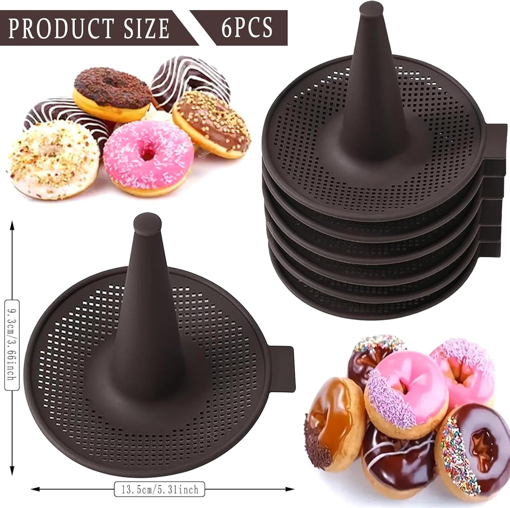 6 Pcs Silicone Donut Mold for Baking M314