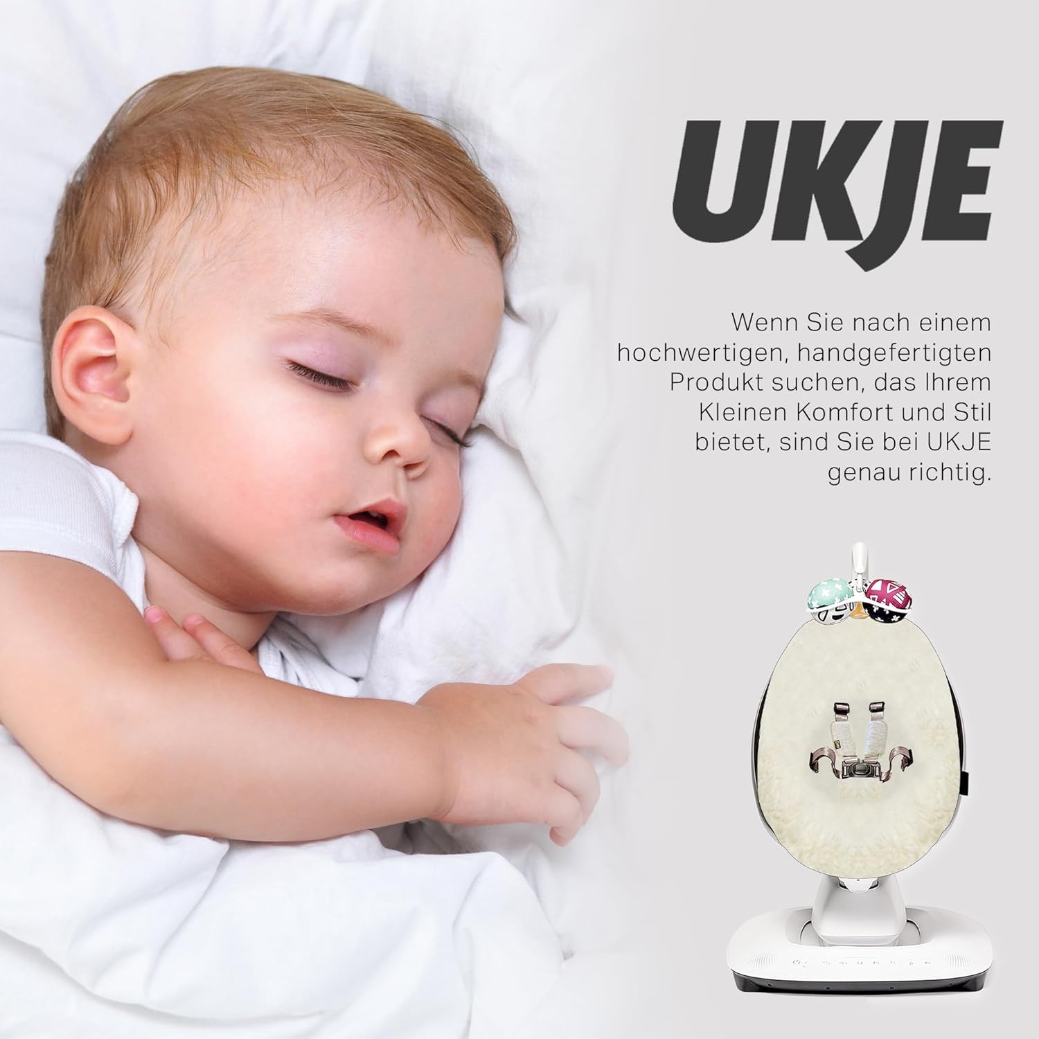 Teddy Ecru Baby Swing Cover U276