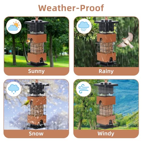 2.5LBS Metal Hanging Bird Feeder S904