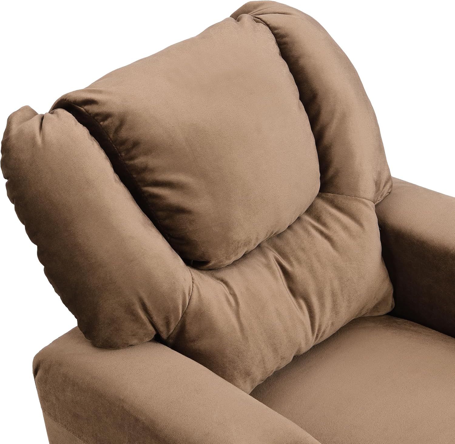 Kids Velvet Recliner Chair with Cup Holder R8425