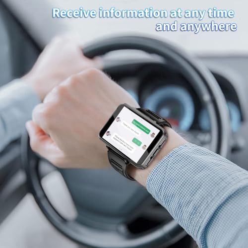 4G Smart Watch Phone, Android 10.7 MTK6762 Quad Core 4GB+64GB Smartwatch 2.4" Large Screen 1500mAh Dual Camera WiFi Bluetooth GPS Fitness Activity Tracker F911830