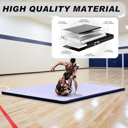 Thicken PVC Inflatable Wrestling Mat with Air Pump (5FT/10FT) J97343