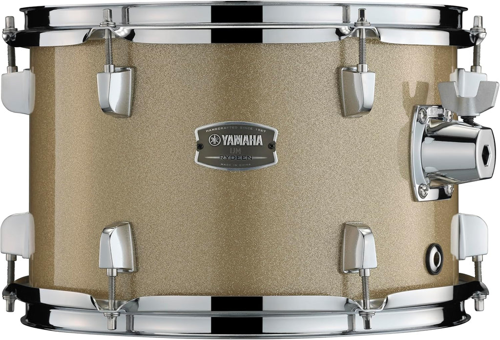 5-Piece Drum Set With 22" Bass Drum, Floor Tom, 2 Toms And Wood Snare Drum, Champagne Glitter V207794