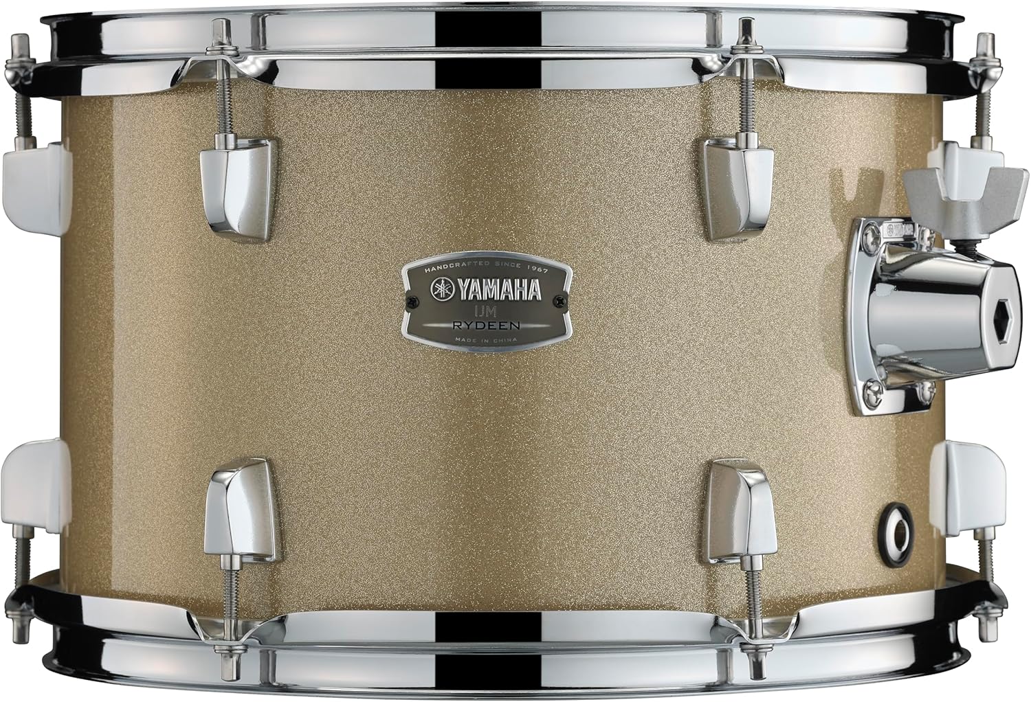 5-Piece Drum Set With 22" Bass Drum, Floor Tom, 2 Toms And Wood Snare Drum, Champagne Glitter V207794