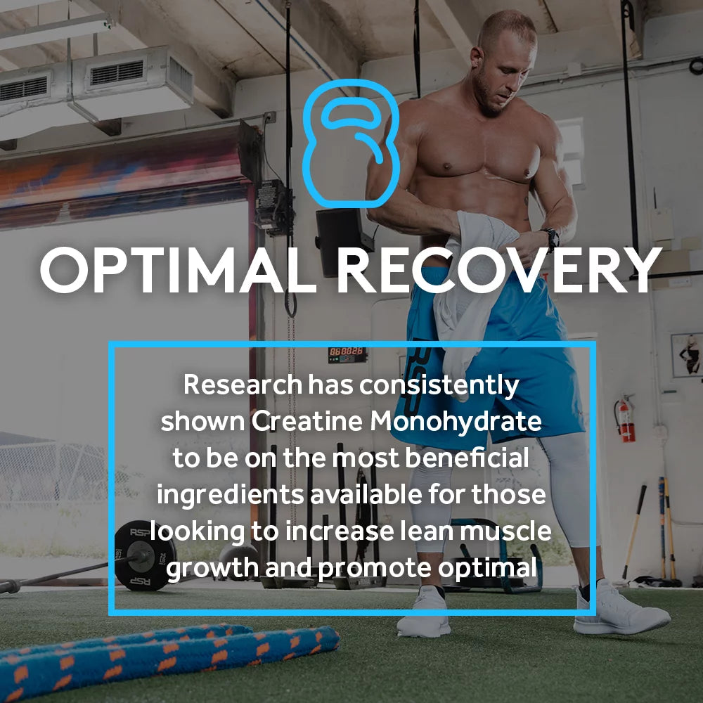 Unflavored Creatine Monohydrate Powder, 60 Servings R664