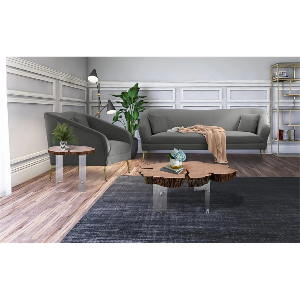 Acacia Wood Top Coffee Table W2482