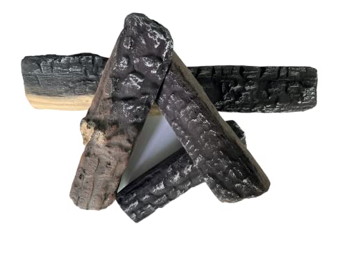 4pcs Ceramic Gas Fireplace Logs V4127