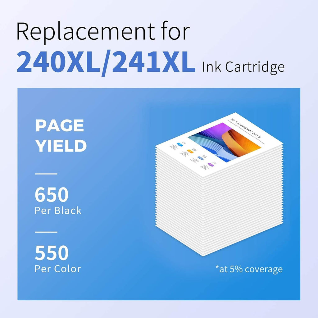 4-Pack Remanufactured Ink Cartridge (3 Black, 1 Tri-Color) E69321