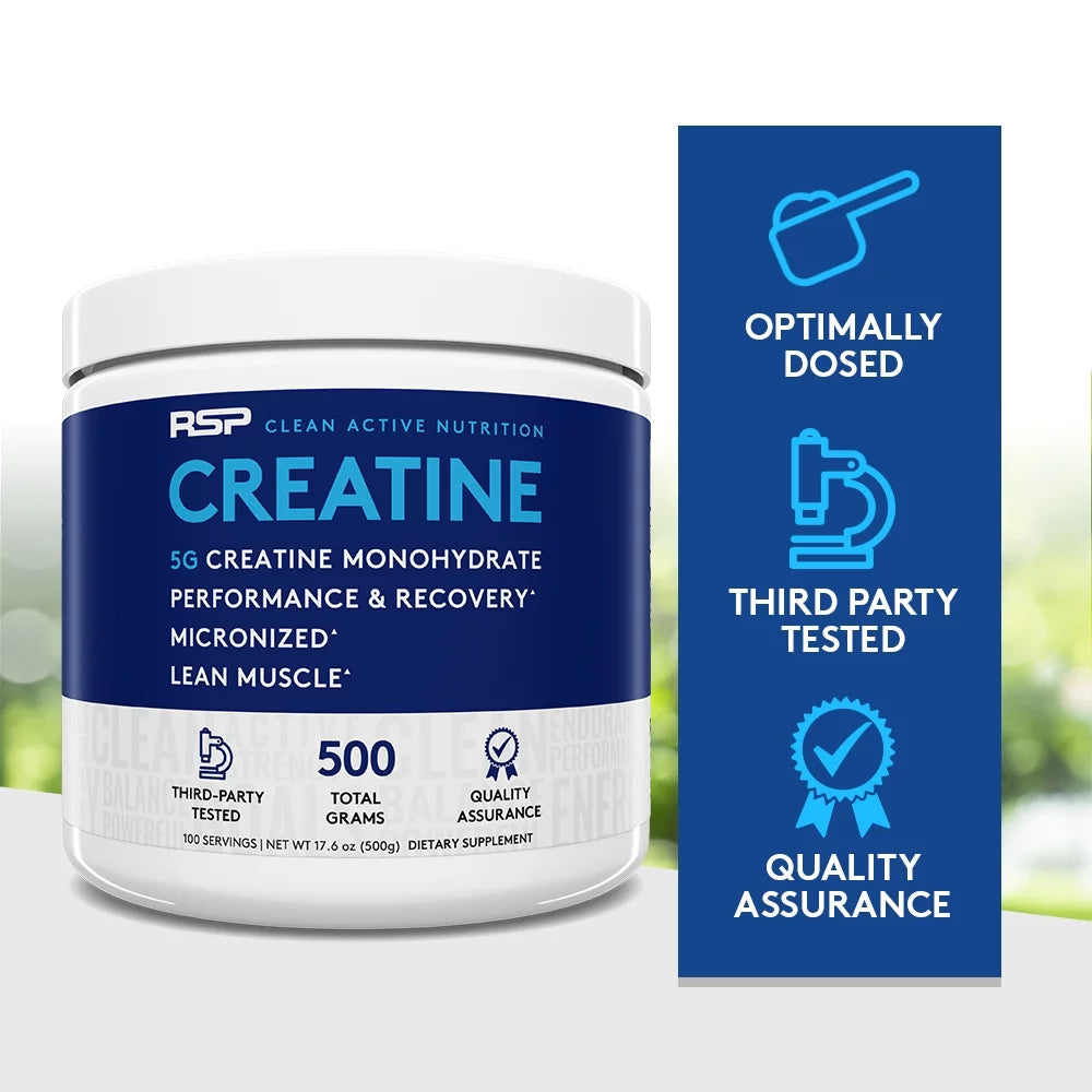 Unflavored Creatine Monohydrate Powder, 60 Servings R664