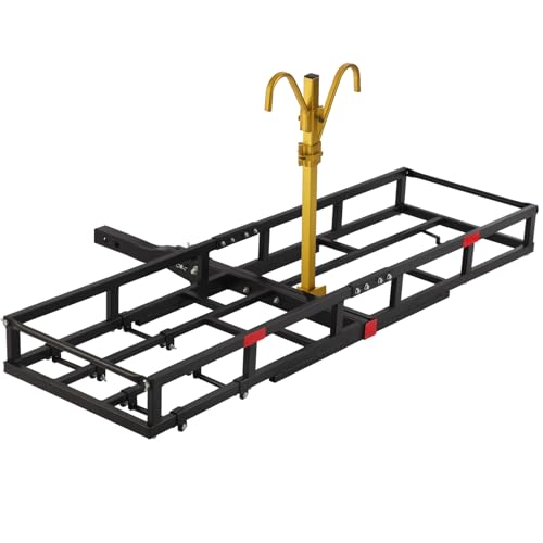 Red Heavy-Duty Hitch-Mount Bike Rack for 2 Electric Fat-Tire Bicycles C349