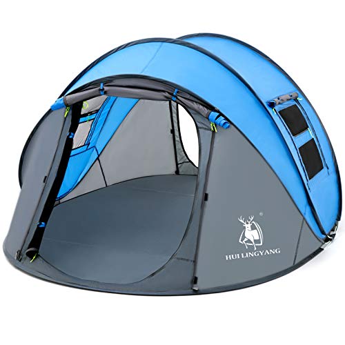 4 Person 9.5’X6.6’X52'' Waterproof Instant Tent Y364459