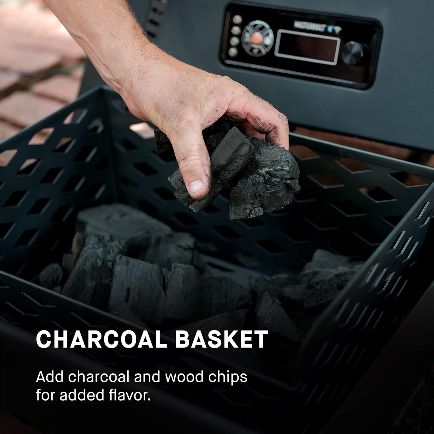 40-inch Digital Charcoal Vertical BBQ Smoker with WiFi Control V252