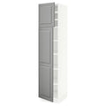 White High Cabinet with shelves and 2 Doors T82996