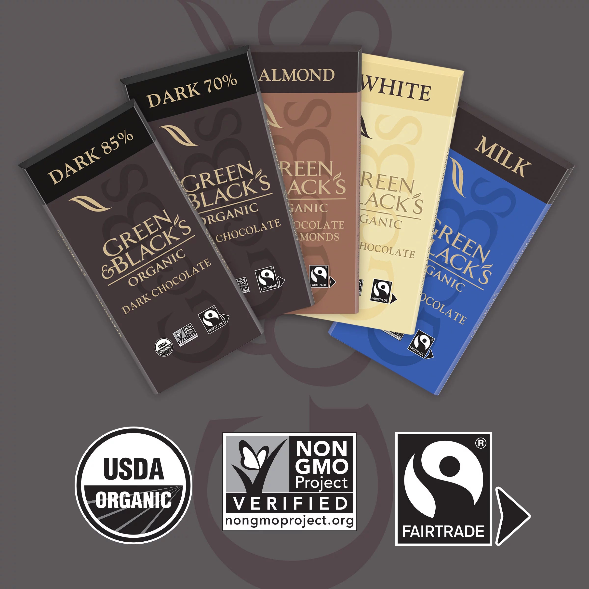 Organic Dark Chocolate Bar, 70% Cacao, 10 - 3.17 oz Bars V49277