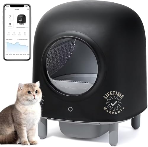 Black Automatic Self Cleaning Cat Litter Box L15574